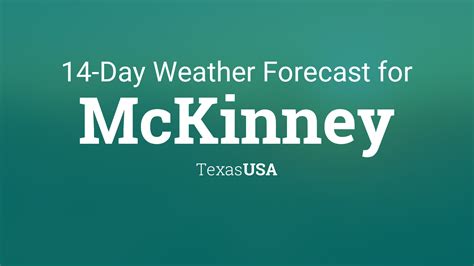 McKinney, Texas, USA 14 day weather forecast