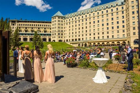 Wedding Ceremony at the Fairmont Chateau Lake Louise in Canadian Rocky ...