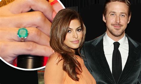 Eva Mendes flaunts 'engagement ring' from Ryan Gosling | Daily Mail Online