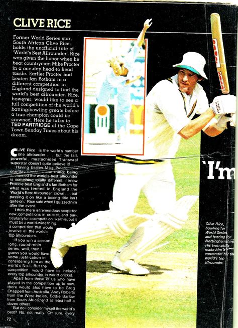 (334)…Clive Rice: A Total cricketer | All That Cricket