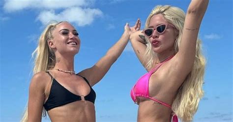 Alisha Lehmann shares 'beach day' snaps with busty ex-WAG in barely-there bikini | Flipboard