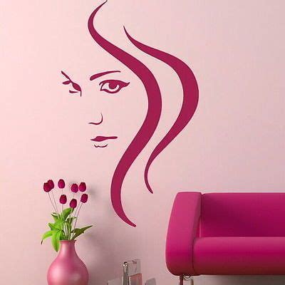 Hair #salon girls wall transfer / #removable vinyl #decal / wall art sticker wo27, View more on ...