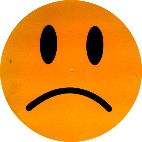 orange sad face emoji - Clip Art Library