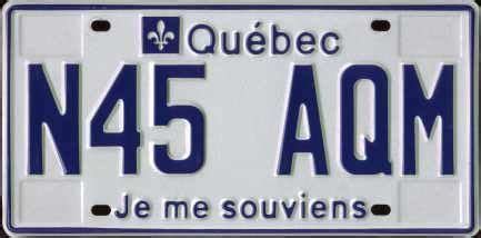 Quebec | Personalized license plates, License plate, Quebec