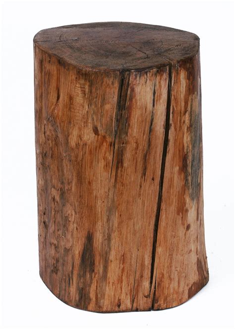 Natural Tree-Stump Side Table rustic stool Bring the outdoors in with ...