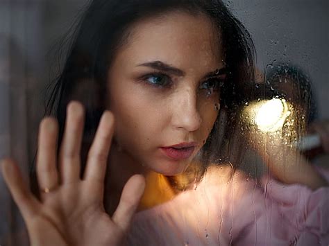 Girl face, glass, water drops, light 1920x1440 , face women water drops HD wallpaper | Pxfuel