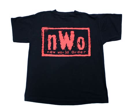 WCW NWO WOLFPAC RED LOGO VINTAGE T-SHIRT L – stashpages