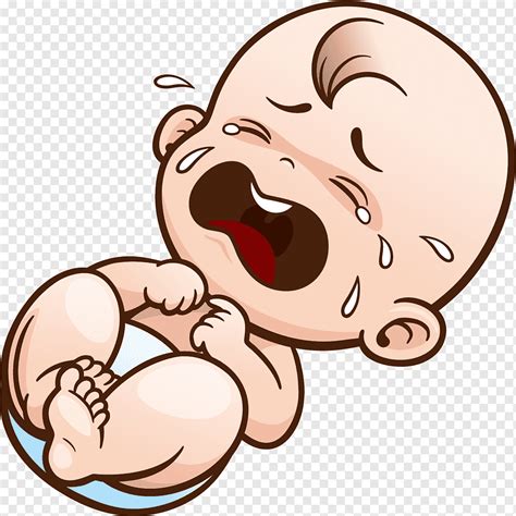 Baby crying illustration, Crying Cartoon Infant, Cartoon sad crying baby, love, cartoon ...