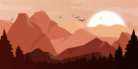 Mountain beautiful landscape background vector design illustration ...