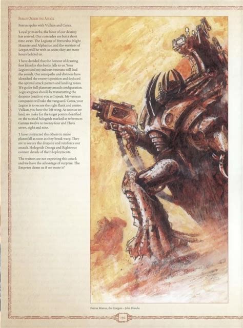 Ferrus Manus concept art by John Blanche : r/IronHands40k