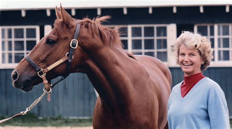 The 1973 Triple Crown winner Secretariat, known as Big Red, with owner ...