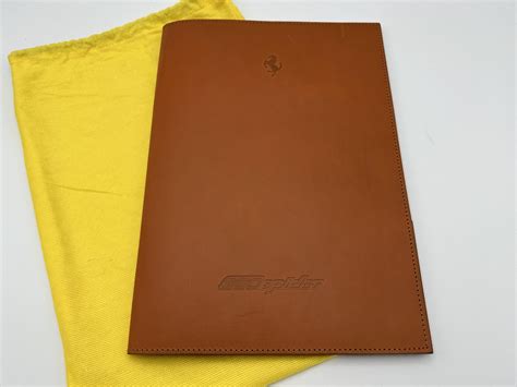 Ferrari 360 Spider Schedoni Leather Document Carrier, Notepad - Baroli ...