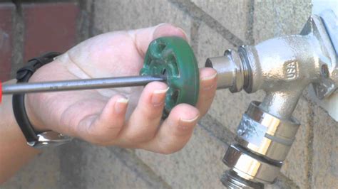 Repairing An Outdoor Water Spigot