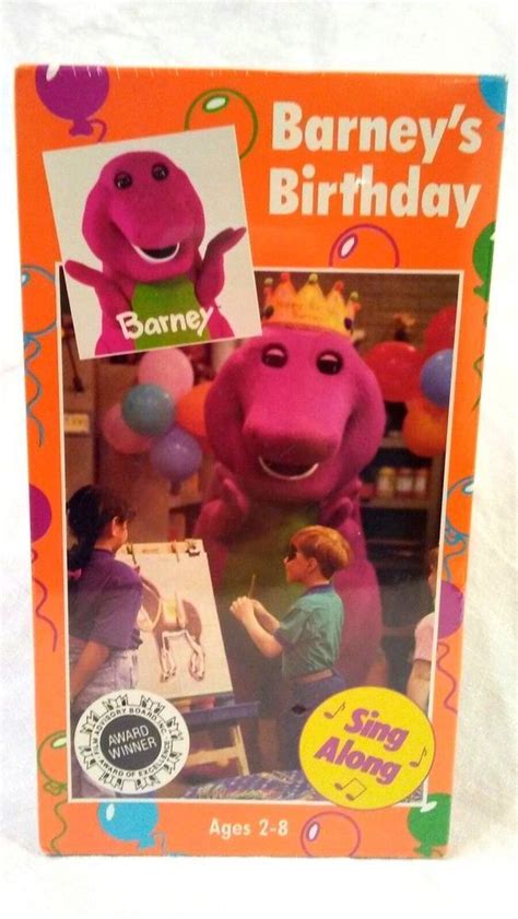 Barney's Birthday Sing Along VHS New Sealed Barney & Friends EXTREMELY RARE Lyon | Barney ...