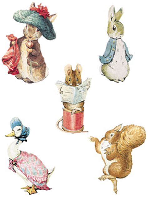 25 Wallies Beatrix Potter Peter Bunny Rabbit Characters Wall Stickers Decal New | eBay