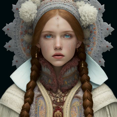 Fantasy Women, Fantasy Art, Dragon Born, Acrylic Portrait Painting, Winter Princess, Russian ...