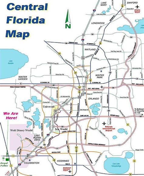 Around The World: Kissimmee Map 192 Street Florida Wal-Mart US Hwy. 192 ...