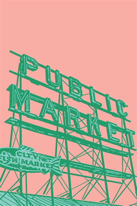 Pike Place Market Art Print by Embarcadero Prints Pike Place | Etsy in 2021 | Pop art print, Art ...