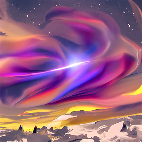 ArtStation - Aurora Borealis Painting