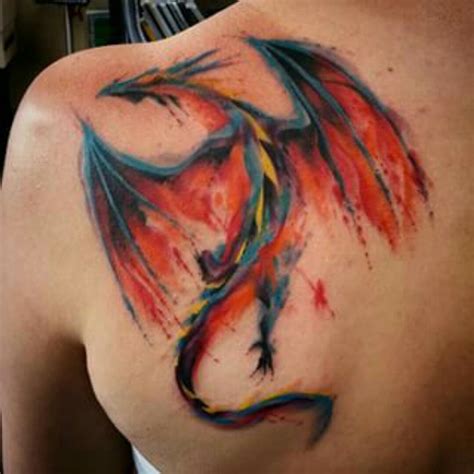 Tattoo uploaded by Chubb • Epic watercolor dragon tattoo #watercolor #epicness #awesome #ink # ...