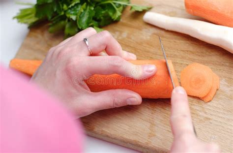 Cutting carrot stock photo. Image of natural, cooking - 5175810