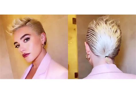 Florence Pugh's mini ponytail: the perfect trend to enhance a short ...