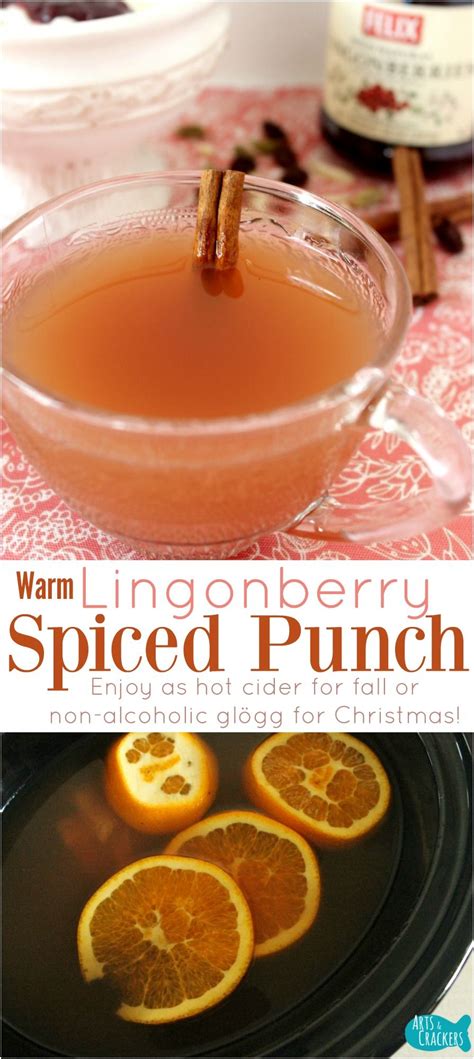 Warm Lingonberry Spiced Punch (Cider/ Non-Alcoholic Glögg) Recipe ...