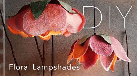 DIY Paper Flower Lampshade Tutorial - YouTube