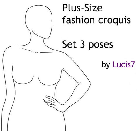 Plus-size Fashion croquis by Lucis7 on DeviantArt