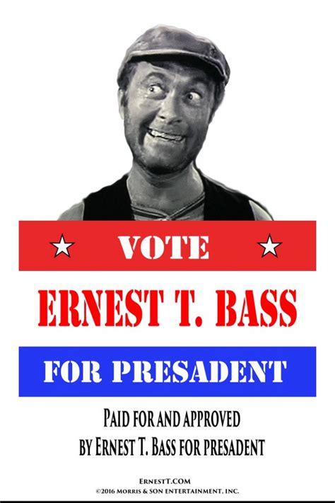 ERNEST T. BASS DECLARES CANDIDACY FOR PRESIDENT OF THE UNITED STATES