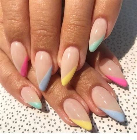 Colored French Tip Nails : 45 Gorgeous French Tip Nails Designs for a ...