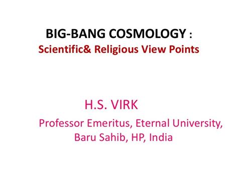 Big bang cosmology in religion and science