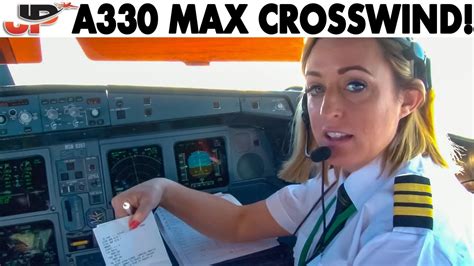 Landing AER LINGUS A330 with MAXIMUM CROSSWIND | Cockpit Views - YouTube