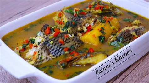 Delicious Tilapia fish and plantain pepper Soup| Fish pepper Soup Recipe - YouTube