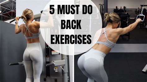 5 MUST DO BACK EXERCISES | Honestly the best! - YouTube