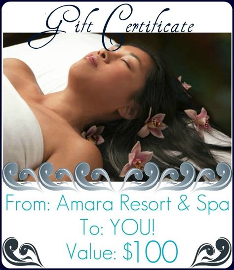 #GIVEAWAY: RE-PIN this image for your chance to WIN a $100* Amara spa gift card! *does not ...