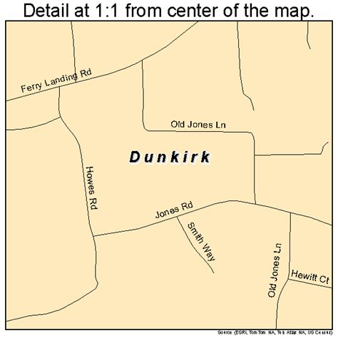 Dunkirk Maryland Street Map 2424062