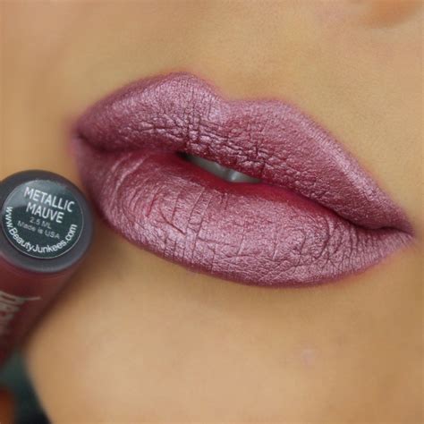 Metallic Mauve Liquid Lipstick Stain Longwear Kiss Proof Lip Stay Super Pigmented Vivid Color ...