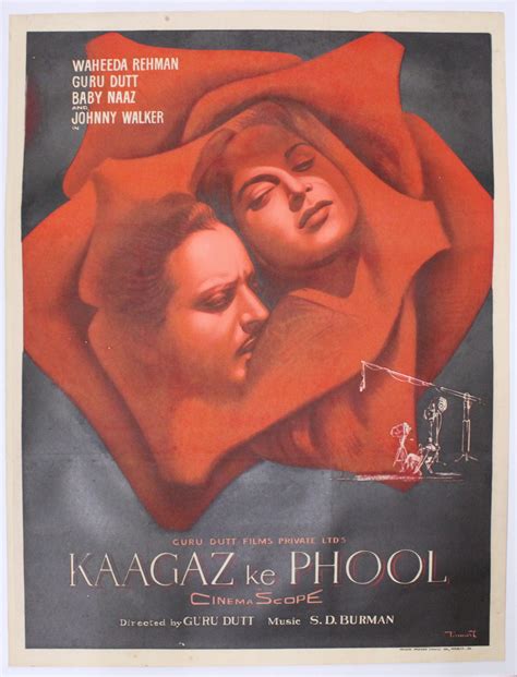 Buy Kaagaz Ke Phool 1973 Original Bollywood Movie Poster - Posterally Studio | Original ...