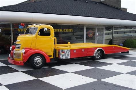 1946 Chevy, (COE) Cab Over Engine Car Hauler. | Cab over, Cars trucks, Chevrolet trucks