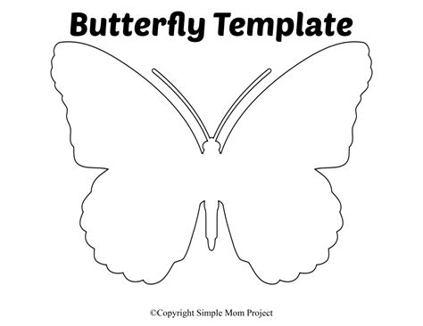 Free Printable Butterfly Templates – Simple Mom Project