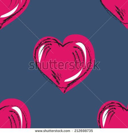 retro sketch love heart valentine hand-drawing wallpaper - stock vector Royalty Free Images ...