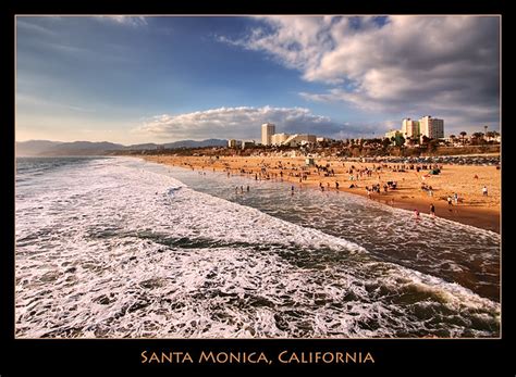 Santa Monica Beach | View of the Santa Monica beach from the… | Flickr - Photo Sharing!