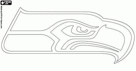 Seahawks outline | Auction Project Ideas | Seattle seahawks logo, Nfl ...