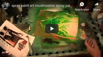 Spray Paint Art Lessons- Can You Spray Paint A Magic Mushroom? - Spray Paint Art Secrets