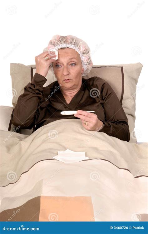 Woman sick in bed stock photo. Image of cold, health, female - 3460726