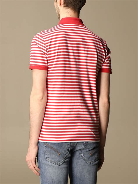 POLO RALPH LAUREN: striped cotton polo shirt - Red | T-Shirt Polo Ralph Lauren 710830550 GIGLIO.COM