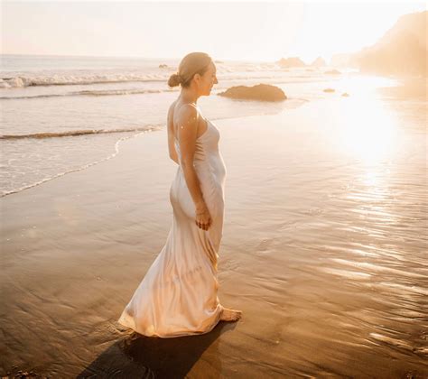 Beach Maternity Shoot at Sunset in Malibu - Sydne Style