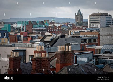 Dublin rooftops from Arnotts Department Store, Dublin Ireland Stock Photo - Alamy