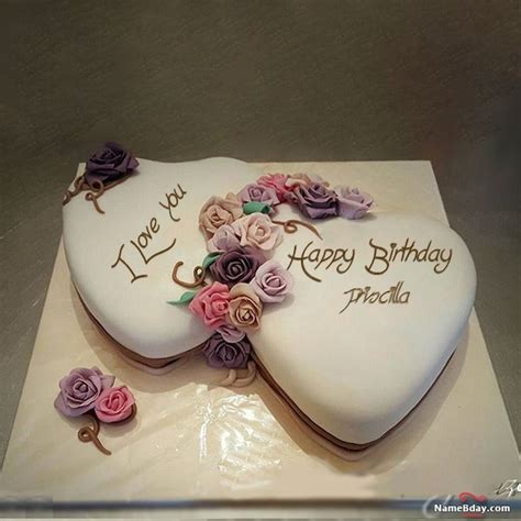 Happy Birthday Priscilla Images of Cakes, Cards, Wishes